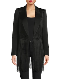 Alma Fringe Blazer