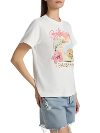 Boyfriend Tropical-Print Cotton T-Shirt