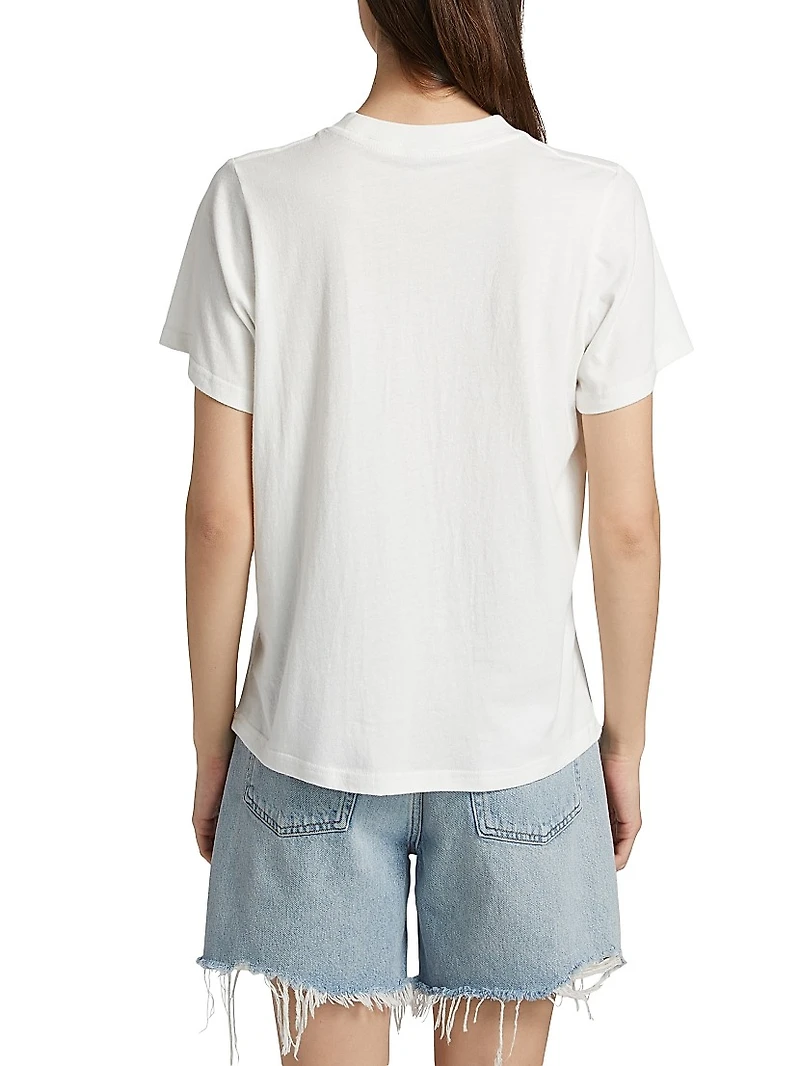 Boyfriend Tropical-Print Cotton T-Shirt