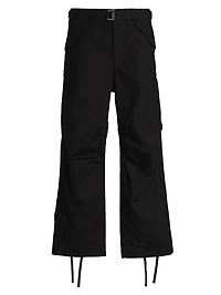 Cotton-Blend Oxford Pants