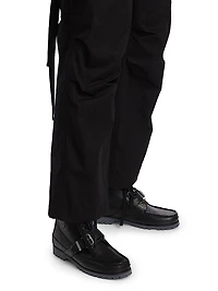Cotton-Blend Oxford Pants