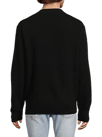 Wool Zip-Front Cardigan