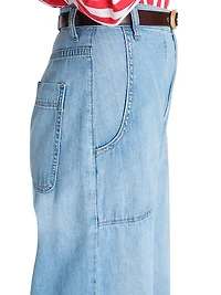Mecox Beach Cotton High-Rise Wide-Leg Jeans