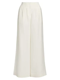 Mini-Pleat Linen Trousers