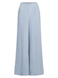 Demie Hemp High-Rise Wide-Leg Pants