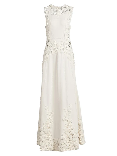 Genoveva Floral Embroidered Maxi Dress