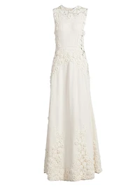 Genoveva Floral Embroidered Maxi Dress