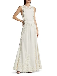 Genoveva Floral Embroidered Maxi Dress