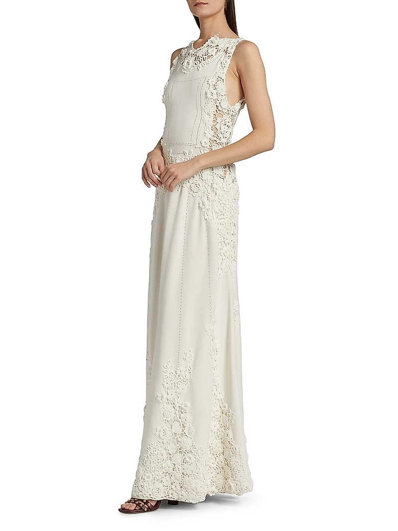 Genoveva Floral Embroidered Maxi Dress