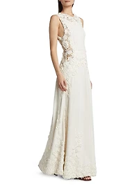 Genoveva Floral Embroidered Maxi Dress