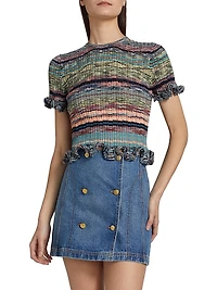 Miya Space-Dyed Knit Top