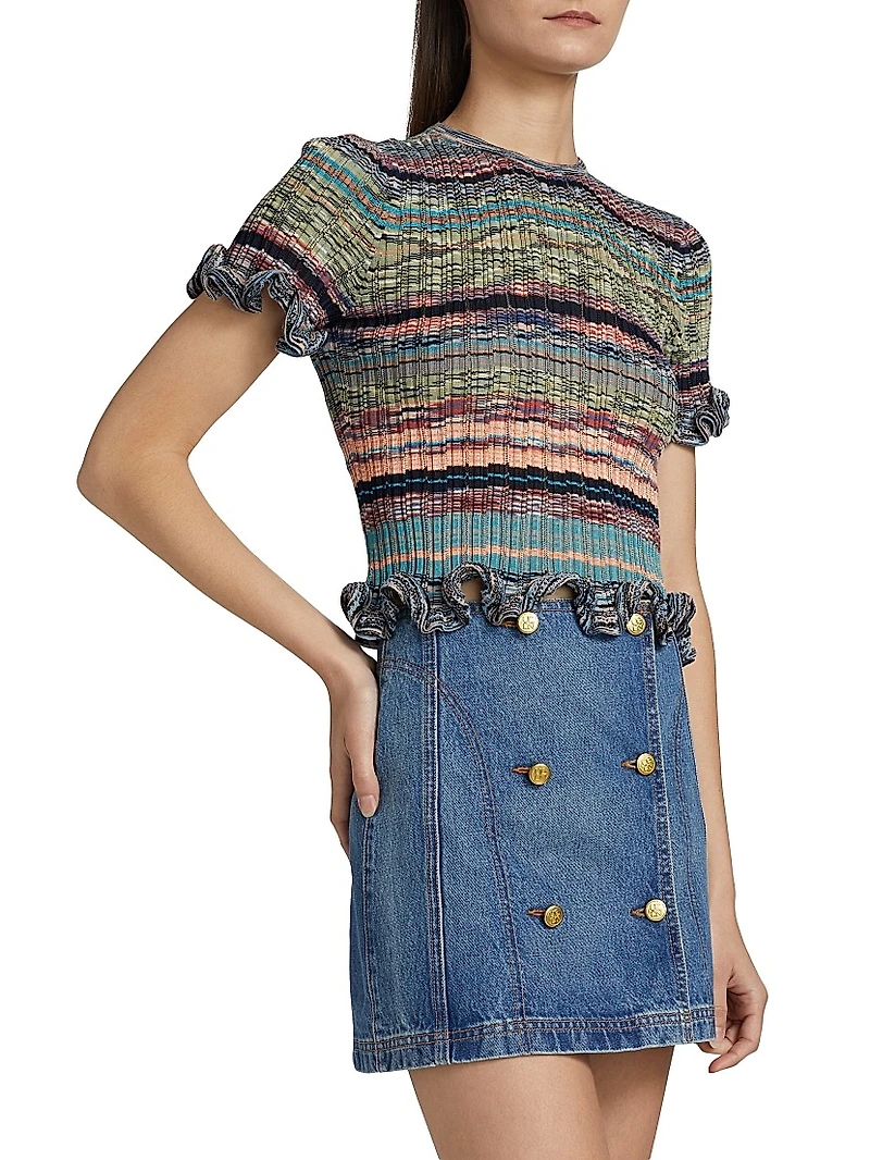 Miya Space-Dyed Knit Top