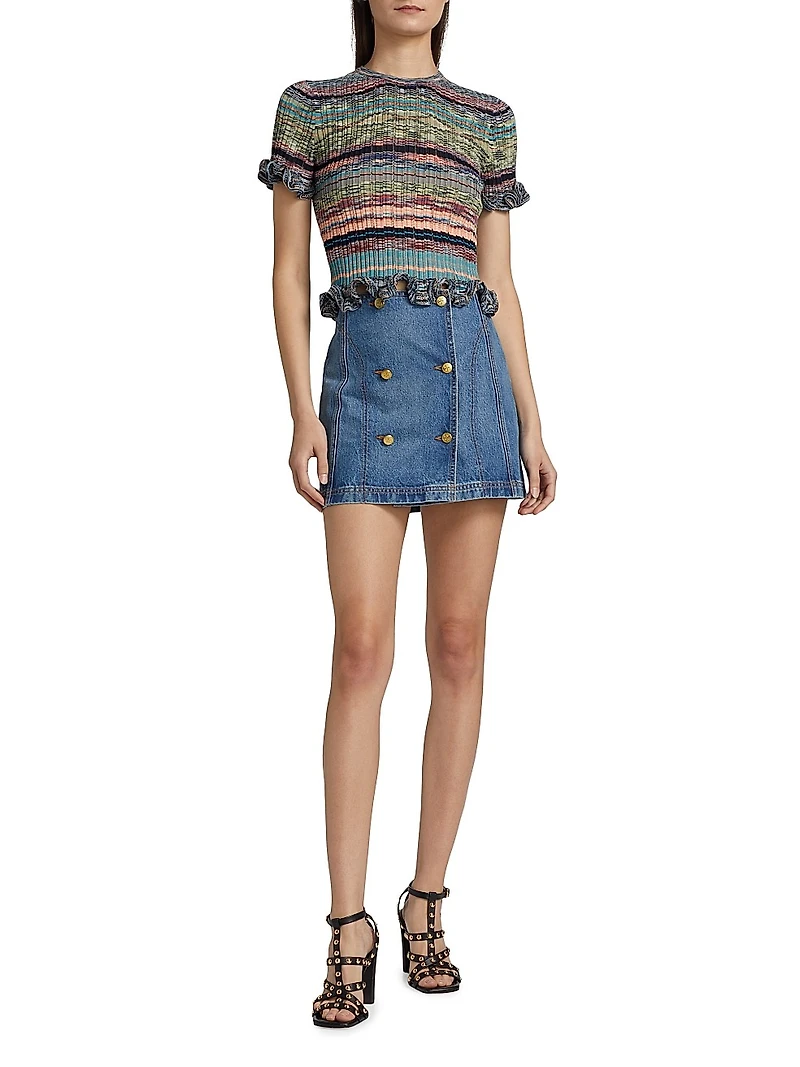 Miya Space-Dyed Knit Top