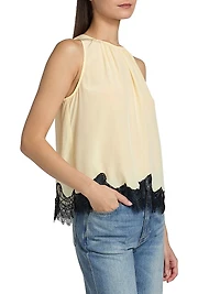 Sierra Silk Halterneck Top