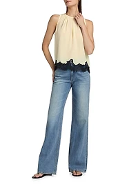 Sierra Silk Halterneck Top