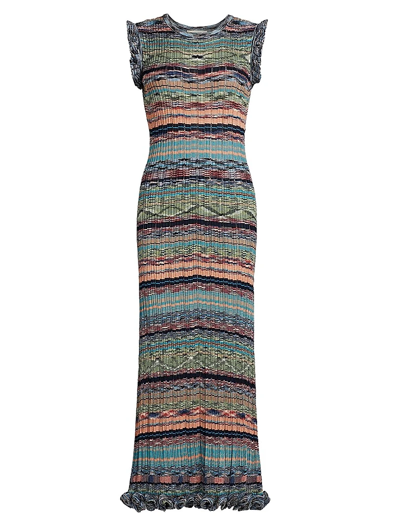 Ajak Space-Dyed Knit Maxi-Dress