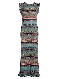 Ajak Space-Dyed Knit Maxi-Dress