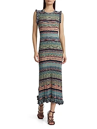 Ajak Space-Dyed Knit Maxi-Dress