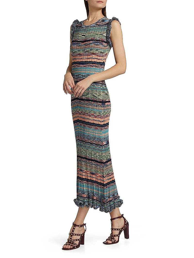 Ajak Space-Dyed Knit Maxi-Dress