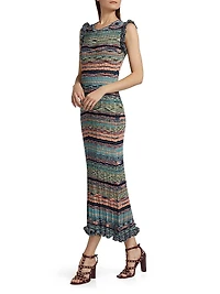 Ajak Space-Dyed Knit Maxi-Dress