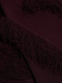 Astrid Fringed Knit Maxi Skirt