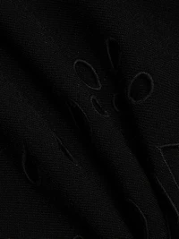 Fania Laser-Cut Knit Laser Minidress