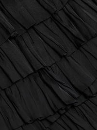 Quinn Satin Plissé Top