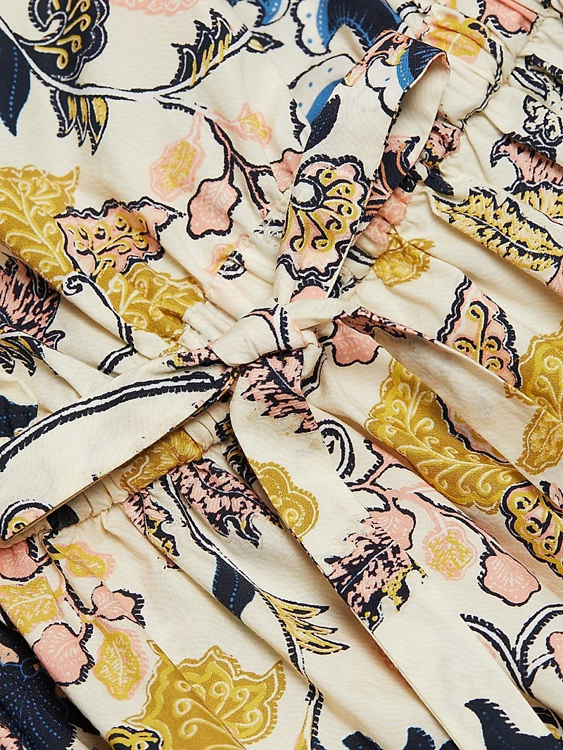 Izel Floral Poplin Minidress