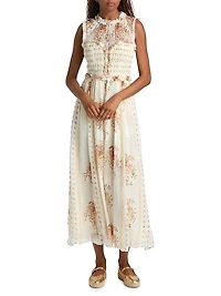 Kasia Printed Silk Chiffon Midi-Dress