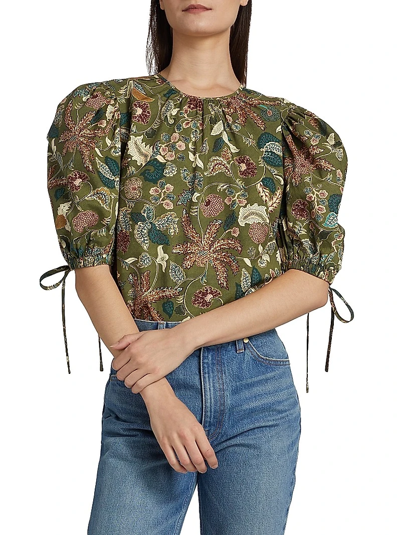Coralie Floral Poplin Blouse