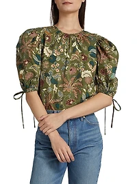 Coralie Floral Poplin Blouse