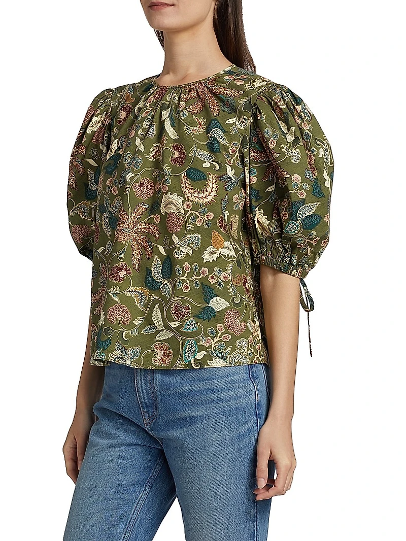 Coralie Floral Poplin Blouse