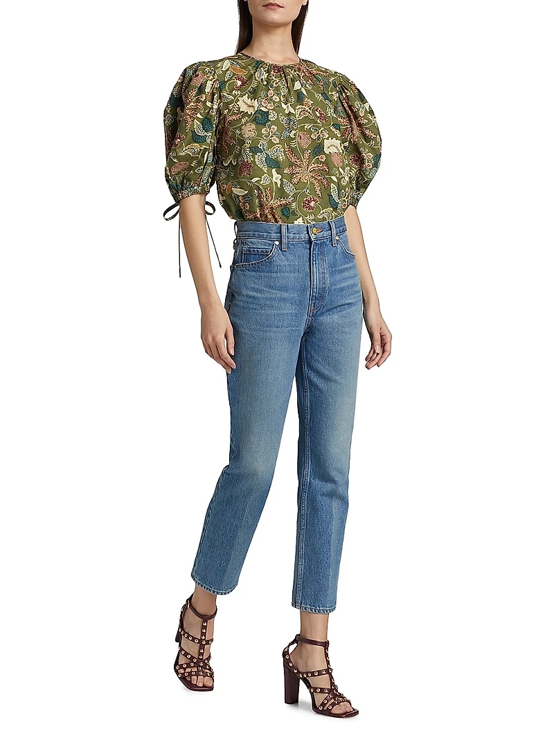 Coralie Floral Poplin Blouse