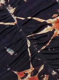 Naia Ruched Printed Jersey Maxi Dress