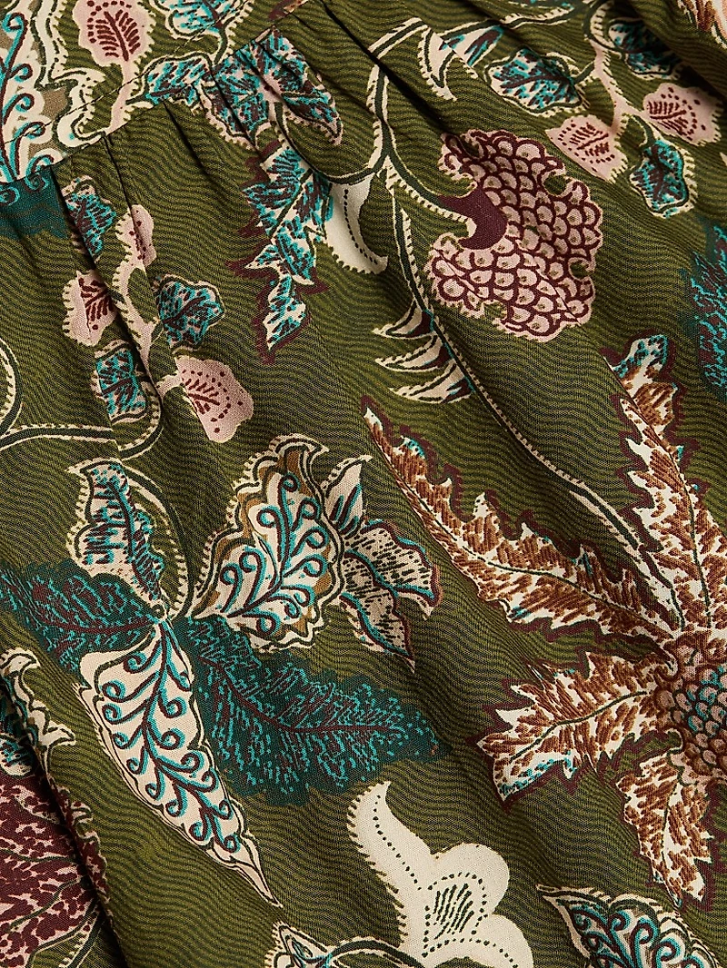 Perline Printed Cotton Poplin Blouse