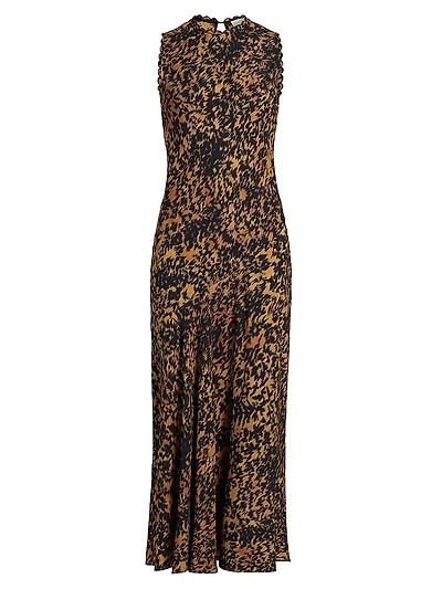 Clea Abstract Print Sleeveless Dress