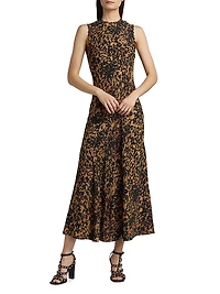Clea Abstract Print Sleeveless Dress