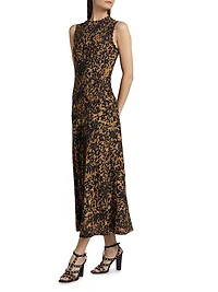 Clea Abstract Print Sleeveless Dress