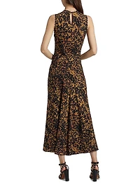 Clea Abstract Print Sleeveless Dress