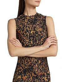 Clea Abstract Print Sleeveless Dress