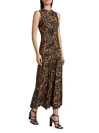 Clea Abstract Print Sleeveless Dress