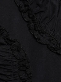 Val Ruffled Cotton Jersey Top