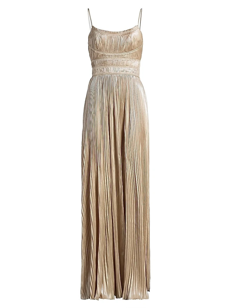 The Reine Plisse Pleated Gown
