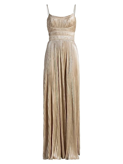 The Reine Plisse Pleated Gown