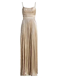The Reine Plisse Pleated Gown