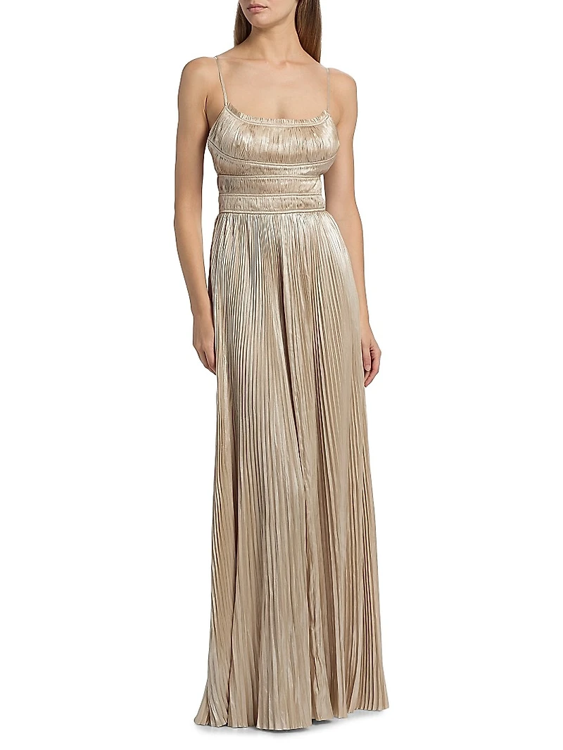 The Reine Plisse Pleated Gown