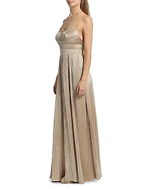 The Reine Plisse Pleated Gown