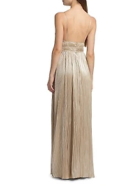 The Reine Plisse Pleated Gown