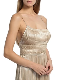 The Reine Plisse Pleated Gown