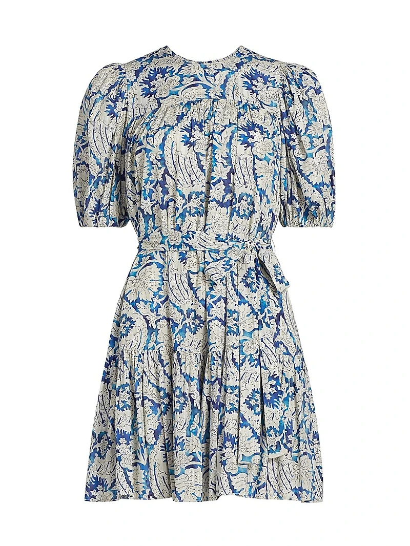 Rosalie Floral Cotton-Blend Minidress